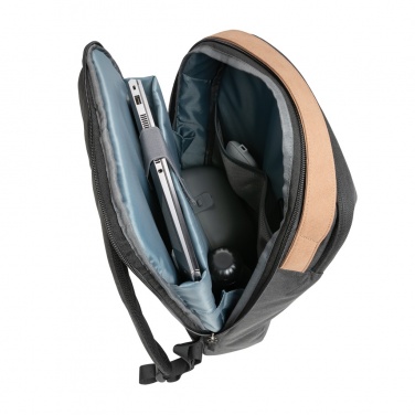 Logo trade promotional giveaway photo of: Impact AWARE™ 300D two tone deluxe 15.6" laptop backpack
