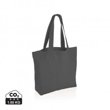 Logo trade advertising products image of: Impact Aware™ 240 gsm rcanvas shopper w/pocket undyed