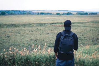 Logo trade business gift photo of: Swiss Peak Brooke AWARE™ RPET daily 15.6" laptop backpack