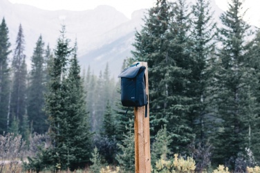 Logotrade promotional products photo of: Swiss Peak Fern AWARE™ RPET all over zipper 15.6" backpack