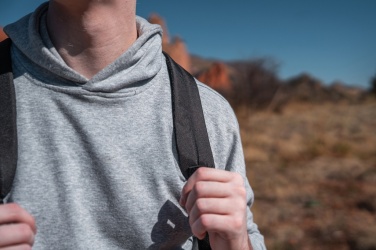 Logo trade promotional merchandise image of: Swiss Peak AWARE™ easy access 15.6'' laptop backpack