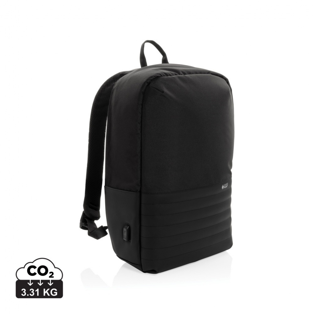 Logotrade promotional merchandise photo of: Swiss Peak AWARE™ RFID anti-theft 15.6'' laptop backpack