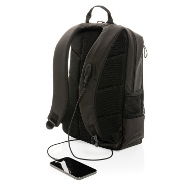 Logo trade promotional product photo of: Impact AWARE™ Lima 15.6' RFID laptop backpack