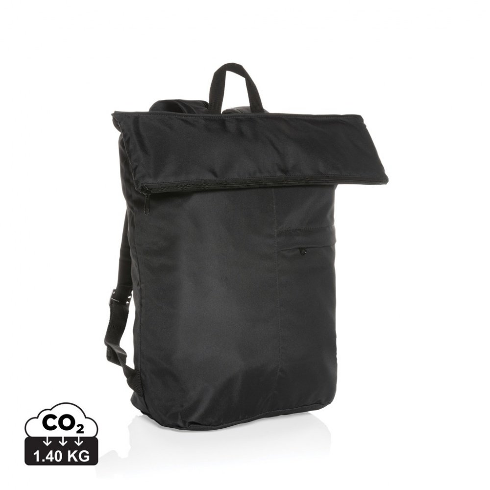 Logotrade business gifts photo of: Dillon AWARE™ RPET lightweight foldable backpack