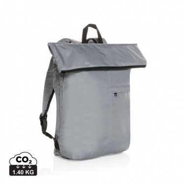 Logo trade corporate gift photo of: Dillon AWARE™ RPET lightweight foldable backpack