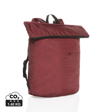 Logo trade promotional merchandise photo of: Dillon AWARE™ RPET lightweight foldable backpack