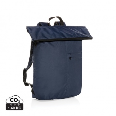 Logo trade promotional items picture of: Dillon AWARE™ RPET lightweight foldable backpack