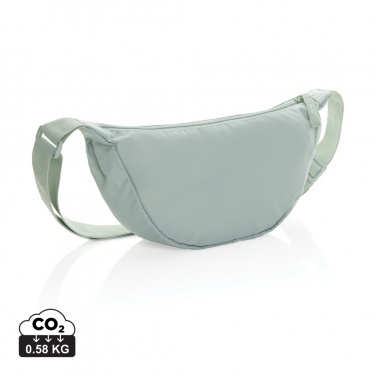 Logo trade advertising product photo of: Crescent AWARE™ RPET half moon sling bag