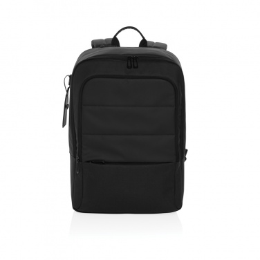 Logo trade promotional products image of: Armond AWARE™ RPET 15.6 inch deluxe laptop backpack