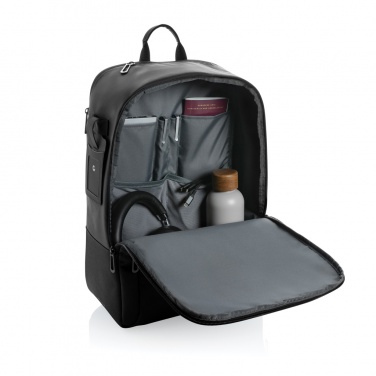 Logo trade corporate gifts image of: Armond AWARE™ RPET 15.6 inch deluxe laptop backpack