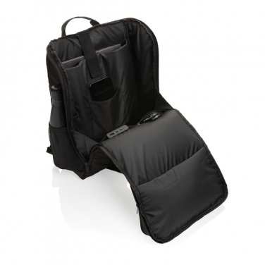 Logotrade corporate gift image of: Pedro AWARE™ RPET deluxe backpack with 5W solar panel