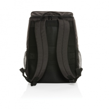 Logo trade promotional products image of: Pedro AWARE™ RPET deluxe backpack with 5W solar panel