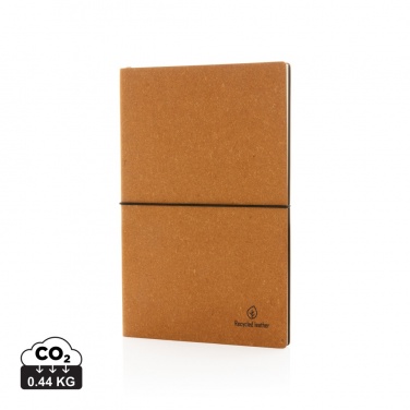 Logotrade business gifts photo of: A5 recycled leather notebook