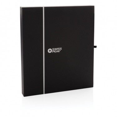 Logotrade promotional items photo of: Swiss Peak deluxe A5 notebook and pen set