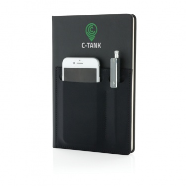 Logotrade advertising product image of: A5 Deluxe notebook with smart pockets