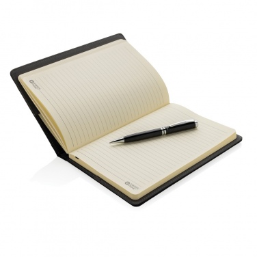 Logo trade promotional product photo of: Refillable notebook and pen set