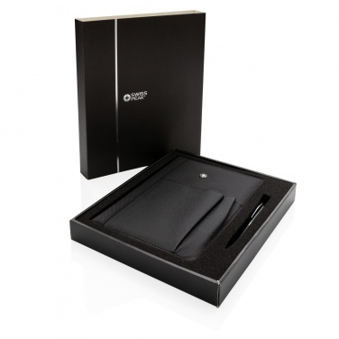 Logotrade promotional product picture of: Refillable notebook and pen set