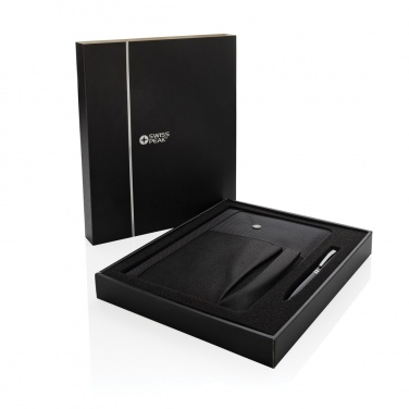 Logotrade advertising products photo of: Refillable notebook and pen set