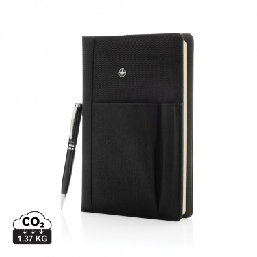 Logo trade promotional gift photo of: Refillable notebook and pen set