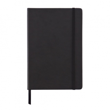 Logo trade business gifts image of: Deluxe hardcover PU A5 notebook