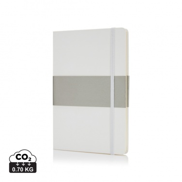 Logotrade promotional giveaway image of: Deluxe hardcover A5 notebook