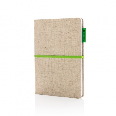 Logotrade promotional product picture of: A5 jute notebook
