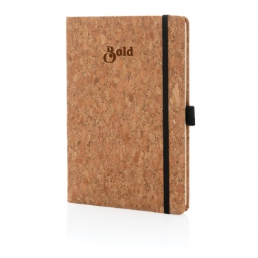 Logo trade promotional giveaways image of: Cork hardcover notebook A5