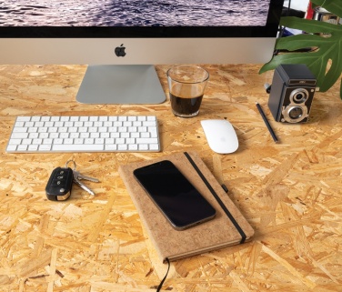 Logo trade advertising products picture of: Cork hardcover notebook A5