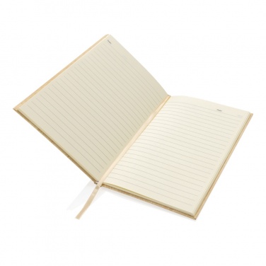 Logo trade advertising products image of: Kavana wood print A5 notebook