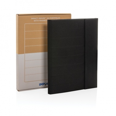 Logo trade corporate gifts image of: Impact Aware™ A4 portfolio with magnetic closure
