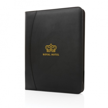 Logo trade promotional merchandise image of: RCS rPU deluxe tech portfolio with zipper