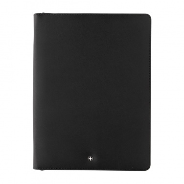 Logo trade corporate gifts picture of: Swiss Peak Heritage RCS rPU A4 portfolio with zipper