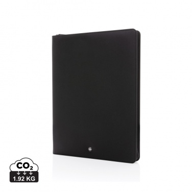 Logotrade promotional products photo of: Swiss Peak Heritage RCS rPU A4 portfolio with zipper