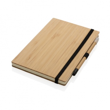 Logotrade promotional item picture of: Bamboo notebook and infinity pencil set