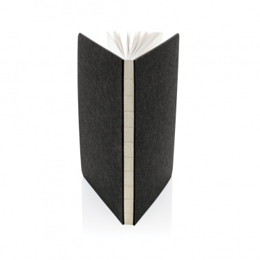 Logo trade promotional merchandise picture of: Phrase GRS certified recycled felt A5 notebook