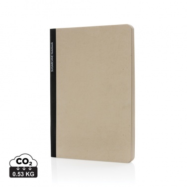 Logo trade promotional gifts image of: Stylo Sugarcane paper A5 Notebook