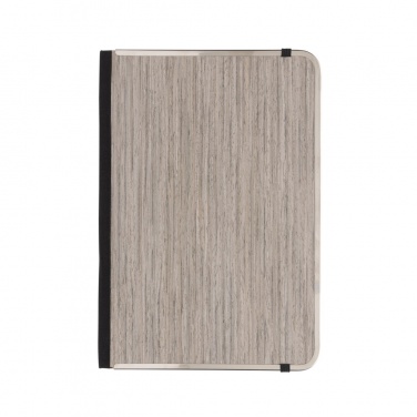 Logotrade corporate gift image of: Treeline A5 wooden cover deluxe notebook