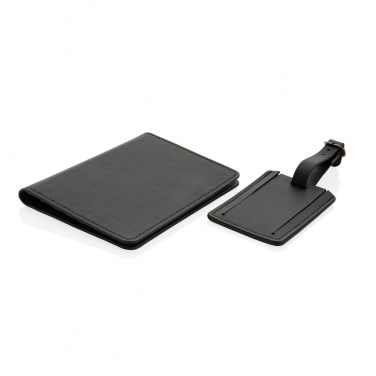 Logo trade promotional product photo of: Swiss Peak GRS recycled PU travel gift set