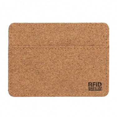 Logo trade promotional items image of: Cork secure RFID slim wallet