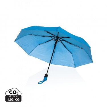 Logo trade promotional merchandise picture of: 21" Impact AWARE™ 190T mini auto open umbrella