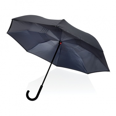 Logo trade promotional gifts picture of: 23" Impact AWARE™ RPET 190T reversible umbrella