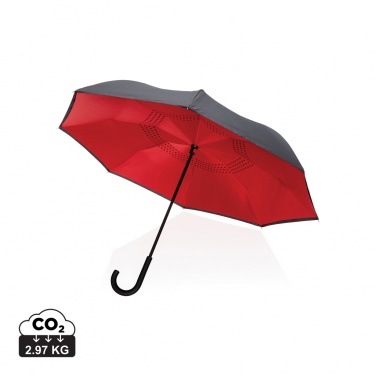 Logotrade corporate gift picture of: 23" Impact AWARE™ RPET 190T reversible umbrella
