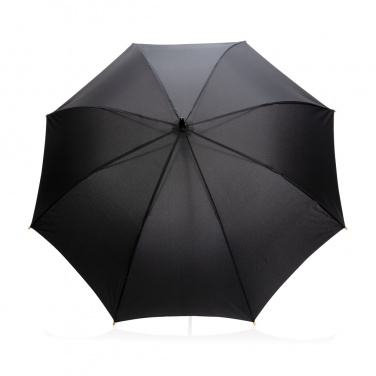 Logotrade promotional item picture of: 23" Impact AWARE™ RPET 190T auto open bamboo umbrella