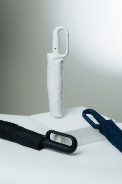 Logo trade promotional products image of: Yara 21" AWARE™ RPET solid colour umbrella with carabiner