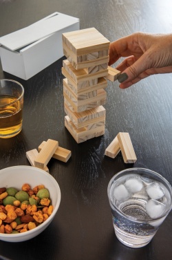 Logotrade corporate gift image of: Deluxe tumbling tower wood block stacking game