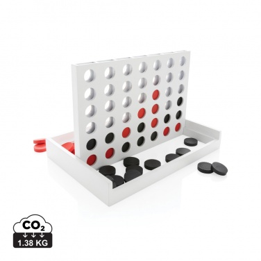 Logo trade promotional giveaways image of: Connect four wooden game