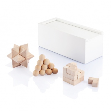 Logo trade advertising products image of: 3 pcs brain teaser set