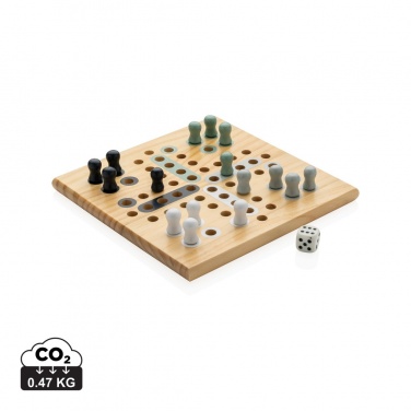 Logo trade promotional giveaways image of: Claire wooden Ludo game