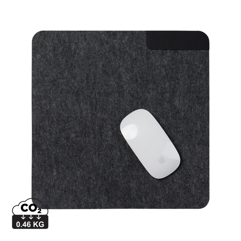Logo trade promotional merchandise picture of: VINGA Albon GRS recycled felt mouse pad