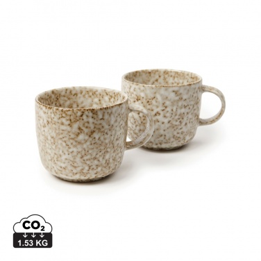 Logo trade promotional item photo of: VINGA Nuvem stoneware mug, 2 pcs set